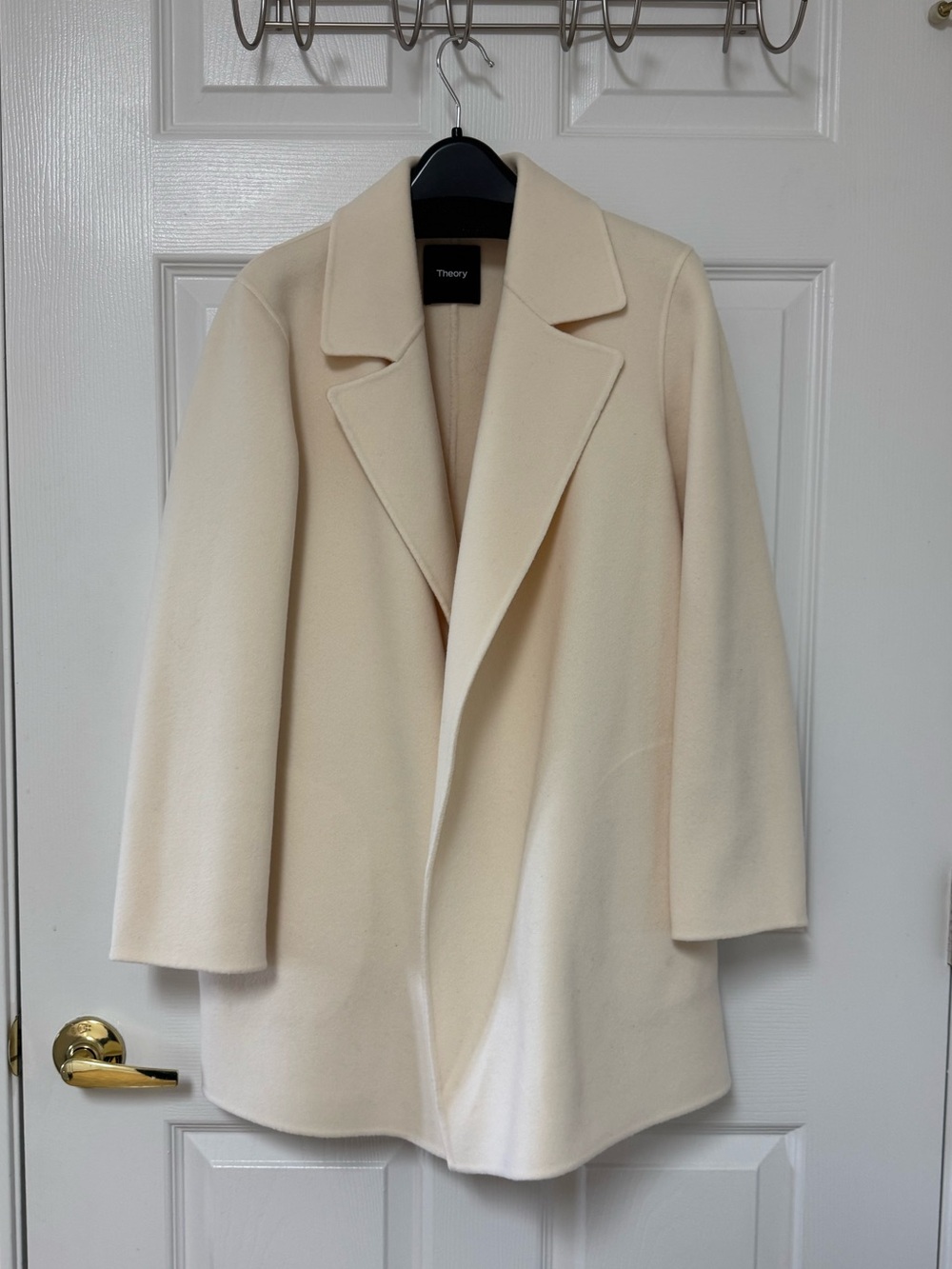 Theory Open Jacket in Double-Face Wool-Cashmere